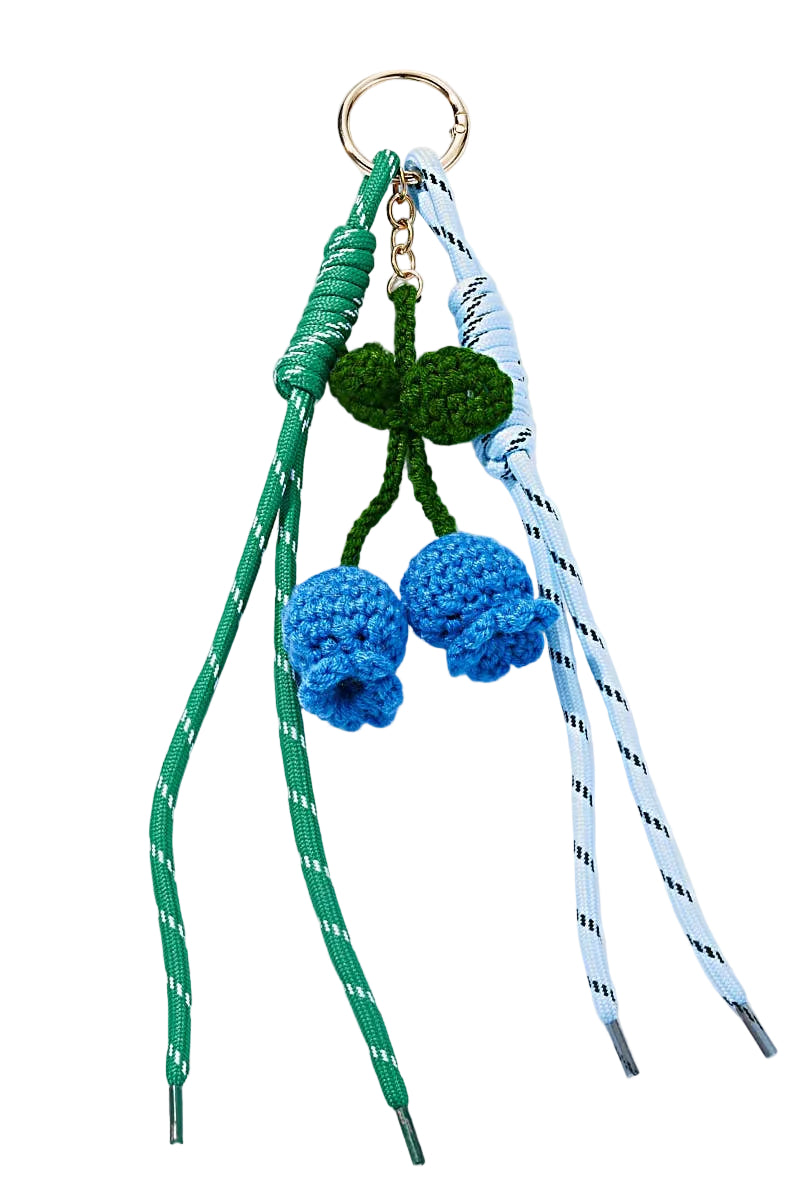 BLUEBERRIES CHARM & KEY HOLDER