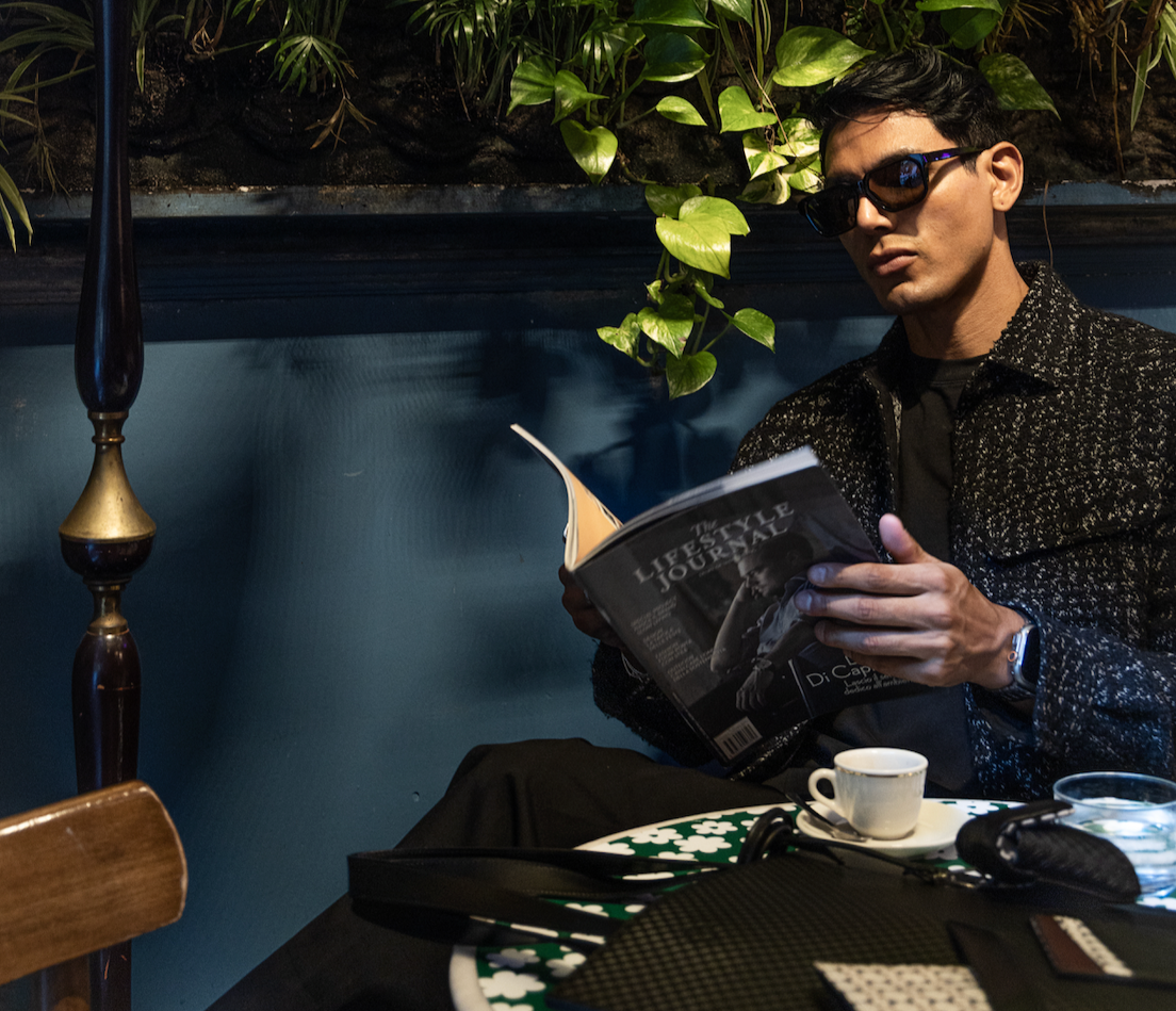 Mark / Giusti branda ambassador cristiano campiagn for handcrafted bags accessories and leather goods in milan