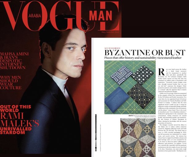 MARK / GIUSTI ARTICLE IN VOGUE ARABIA MAN