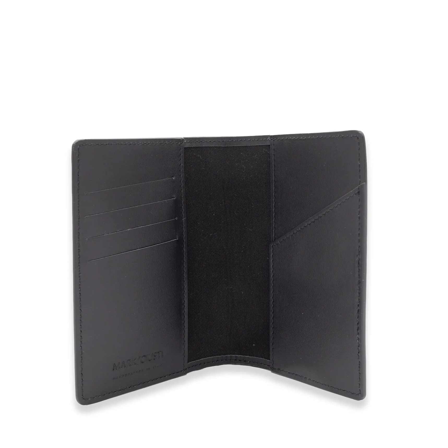 Interior card slots inside MARK / GIUSTI Heathrow leather passport wallet